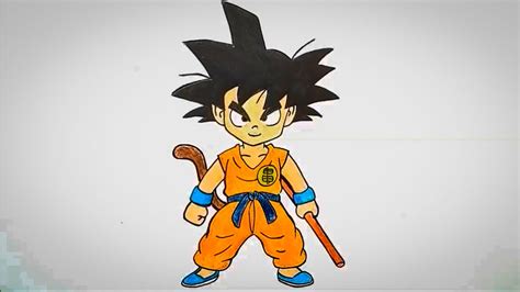 Como Desenhar O Goku Criança Muito Simples E Fácil Youtube