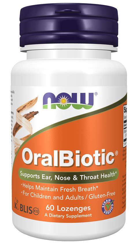 NOW Supplements, OralBiotic™, Developed for Adults & Children, Strain ...