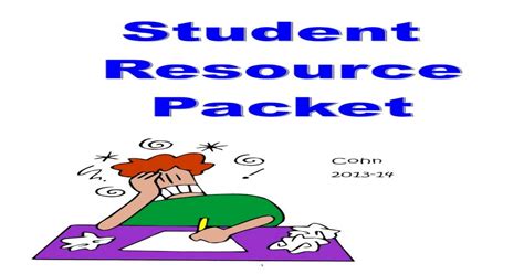 Student Resource Packet Pdf Document