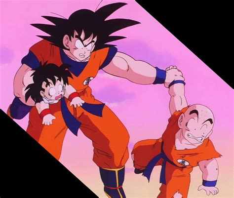 Goku Saving Krillin And Gohan ♡ Edited By Me Goku And Gohan Krillin Favorite Son Anime Dad