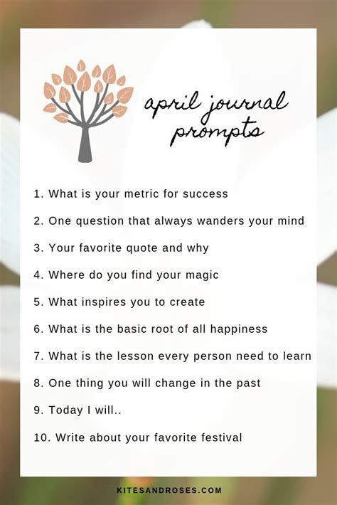 April Journal Prompts Are Here To Guide You In Your Journal Writing