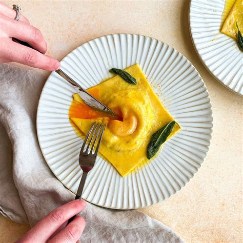 Egg Yolk Ravioli With Black Pepper And Pecorino Recipe