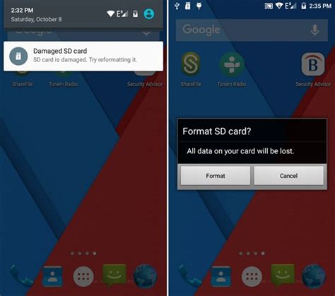 Incorrectly formatting the card on android or errors while resetting the android phone when card is mounted on it, etc. How to Fix SD Card Damaged Error in Android