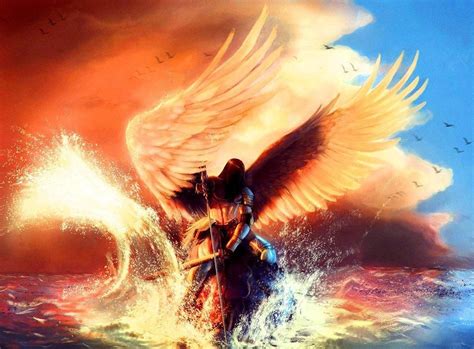Fire And Water Angel Art Angel Heavenly Angels Art