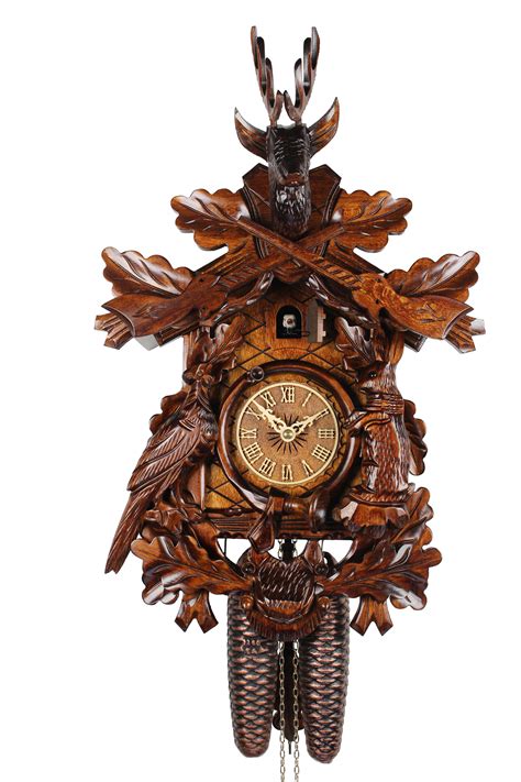 Adolf Herr Cuckoo Clock The Hunters Clock Small Ah 3751 8t New Ebay
