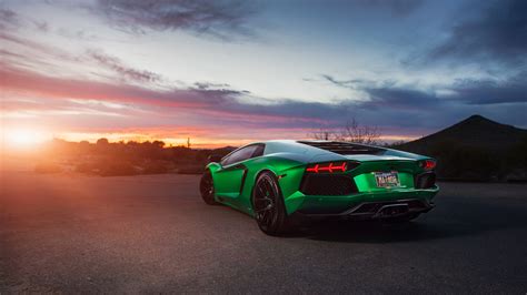 Follow the vibe and change your wallpaper every day! Lamborghini Aventador Green 4K Wallpaper | HD Car ...