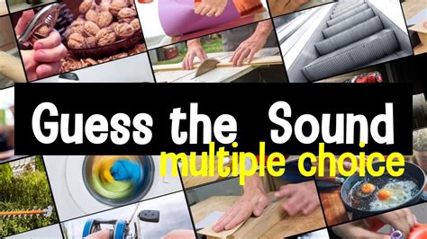 Guess The Sound 20 Sounds To Guess Multiple Choice Youtube