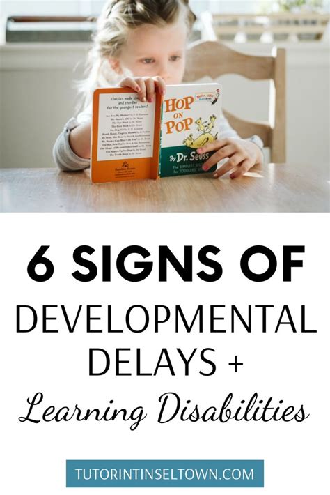 Signs Of Learning Disabilities And Developmental Delays In Children