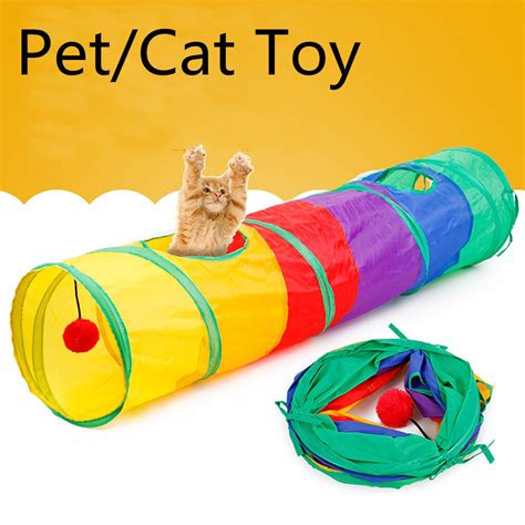 Buy Collapsible Cat Tunnel Toys Pet Tunnels And Tubes With Crinkle