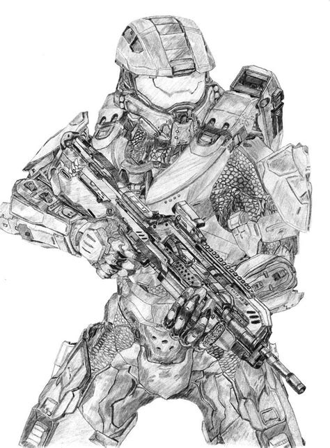 Master Chief By Tj756 On Deviantart Halo Armor Halo Drawings Halo