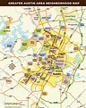 Mapa de Austin, texas, zona de - Mapa de Austin Tx área (Texas - USA)