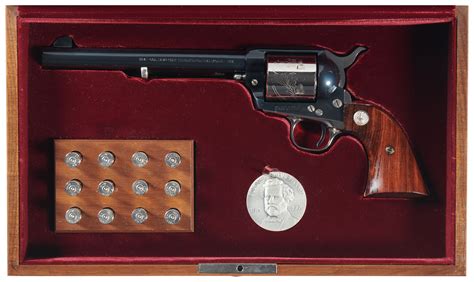 colt colonel samuel colt sesquicentennial commemorative revolver rock island auction