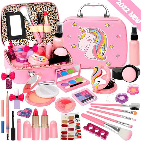 Biulotter 21pcs Kids Makeup Kit For Girls Real Kids Cosmetics Make Up