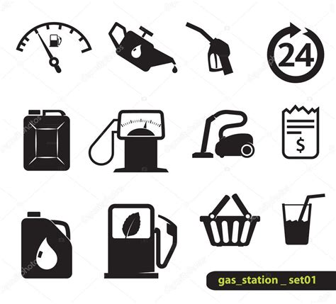 Gas Station Icons — Stock Vector © Nevada31 8949319