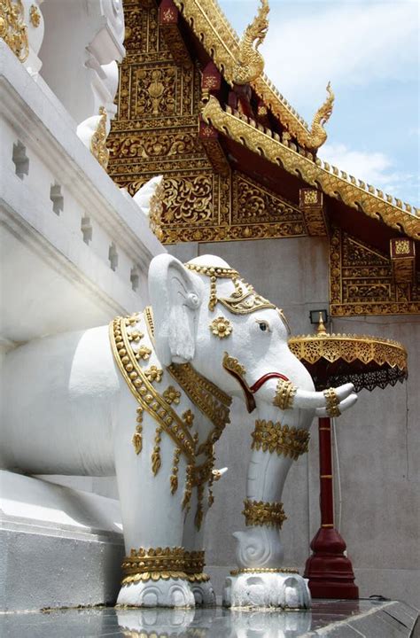 Elephant Statue In Buddhist Temple In Thailand Stock Image Image Of East Famous 28365293