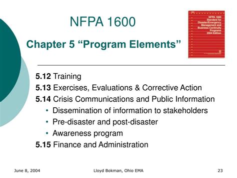 Ppt Nfpa 1600 Powerpoint Presentation Free Download Id140708