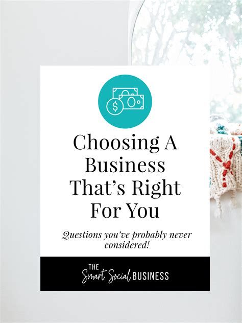 Choosing a Business That's Right For You | Business, Small business resources, Business resources