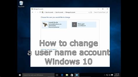 6 Ways To Change User Account Name In Windows 10