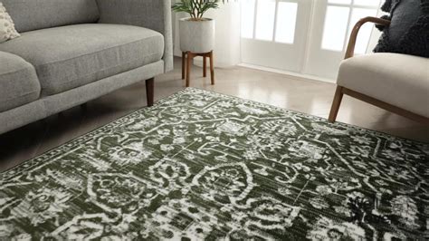 Well Woven Dazzle Disa Green Vintage Distressed Medallion Oriental 7 Ft