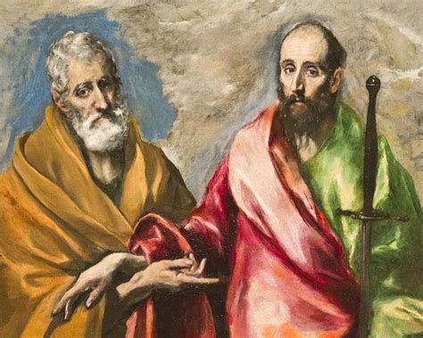 Algunos datos interesantes sobre la solemnidad de san pedro y san pablo. San Pedro y San Pablo (El Greco) Arte-Paisaje