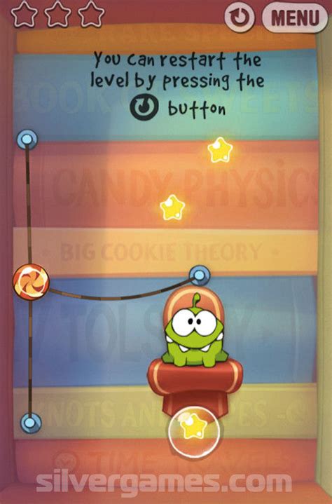 Cut The Rope Experiments Play Online On Silvergames 🕹️