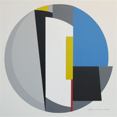 Untitled Composition 35 Hard Edge Art Abstract Geometric Painting