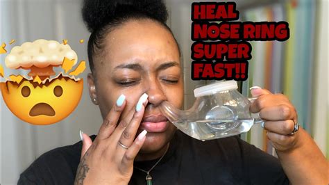 How To Clean Nose Piercing Heal Fast Youtube