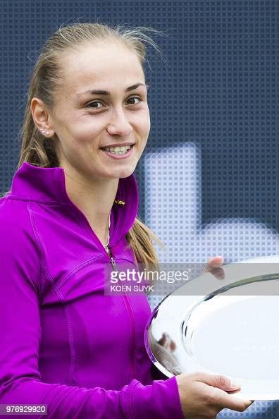 Aleksandra Krunic Of Serbia Holds The Trophy After Winning The News