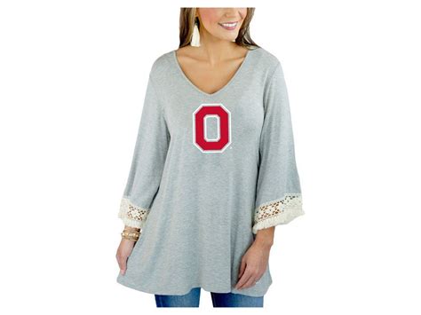 Ohio State Buckeyes Gameday Couture Ncaa Women S Lace Trim Tunic Ohio State Outfit Gameday