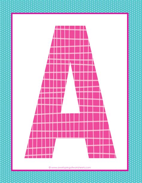 The Letter Is Made Up Of Pink Squares