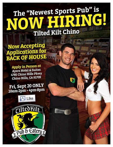 tilted kilt coming to chino last casting call is today dine 909