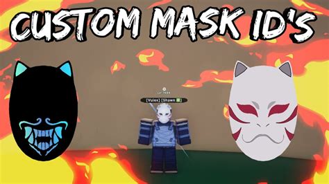 Shindo Life Custom Mask Ids For Roblox How To Get Custom Mask Shinobi