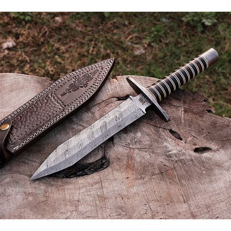 Damascus Dagger Bk0207 Black Forge Knives Touch Of Modern