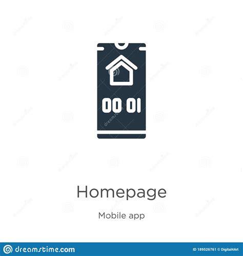 Homepage Icon Vector Trendy Flat Homepage Icon From Mobile App