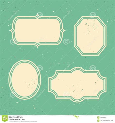 Set Of Retro Banners Stock Vector Illustration Of Color 24063082