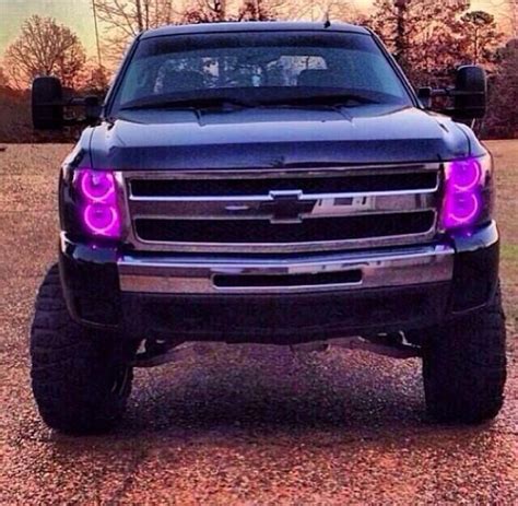 I Need To Get Some Pink Halos For My Car Beautimous Jacked Up Trucks Lifted Trucks