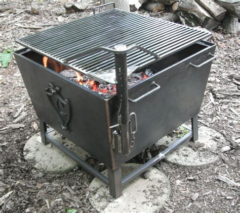Maybe you would like to learn more about one of these? Heavy Custom Fabricated Iron Fire Pit and Cooking Stove ...