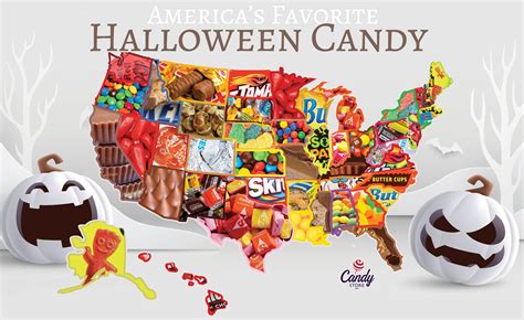 Top Halloween Candy By State ~ Interactive Map