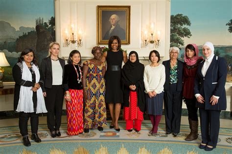 Women Of Courage First Lady Michelle Obama Greets Recipien Flickr