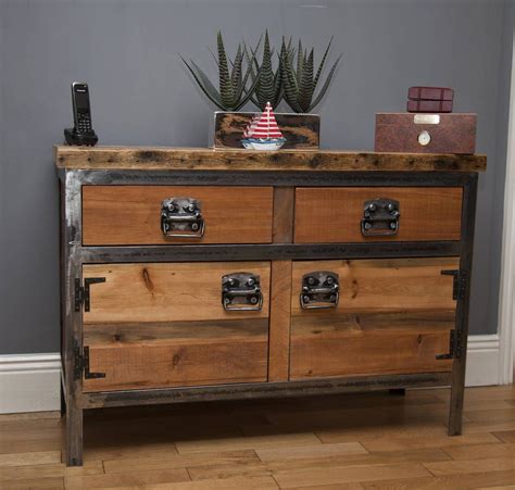 Saxon Industrial Style Dressersideboard By Swinging Monkey Furniture