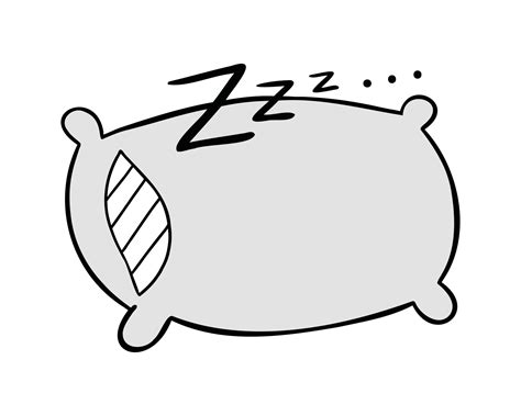 Cartoon Vector Illustration Of Pillow Sleep And Zzz 2383105 Vector Art