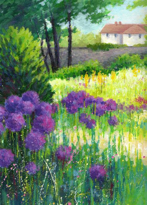 Acrylics Painting A Flower Garden Norden Farm Centre For The Arts