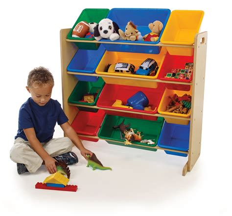 Tot Tutors Kids Toy Organizer With Storage Bins Primary Colors Ebay