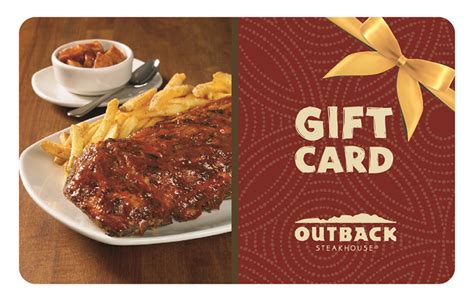 Below are 47 working coupons for outback steakhouse gift card offer from reliable websites that we have updated for users to get maximum savings. Gift Card do Outback Steakhouse - Display Card