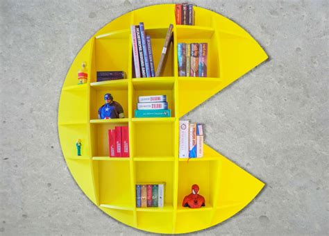 Pac Man Bookshelf Adds Nostalgic Gaming Flair To Living Room