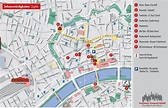 Map of Frankfurt walking: walking tours and walk routes of Frankfurt