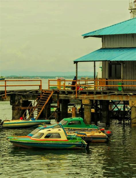 Semayang Port Balikpapan East Kalimantan Indonesia Fotografi Seni