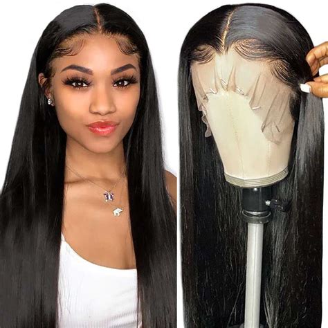 X Hd Lace Frontal Wig Straight Lace Front Wig Transparent Etsy