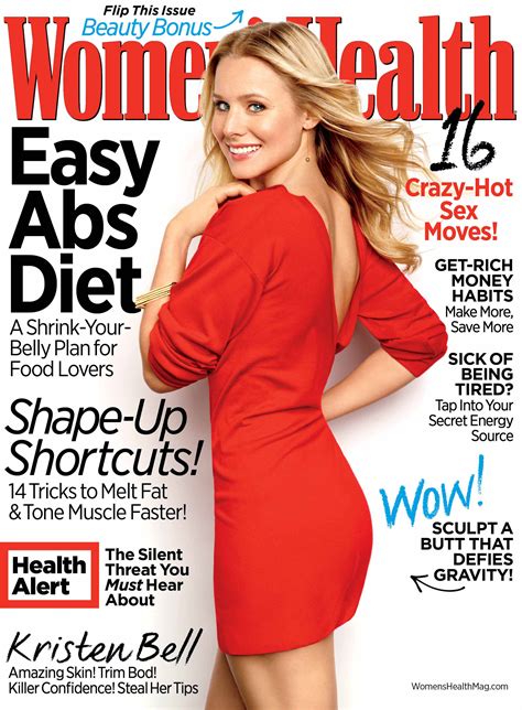 Kristen Bell Covers Womens Health Magazine In April • Candace Rose