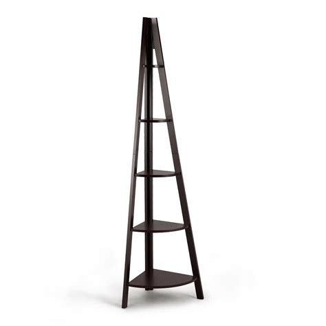 Ikea black square coffee table. 5 Tier Floor Corner Stand Ladder Shelves Bookshelf-Brown ...